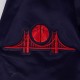 Golden State Warriors 2024/25 City Edition Chenille Navy Satin Jacket Golden State Warriors 2024/25 City Edition Chenille Navy Satin Jacket