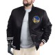 Golden State Warriors Adaptive Bold Logo Varsity Satin Jacket Golden State Warriors Adaptive Bold Logo Varsity Satin Jacket