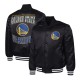 Golden State Warriors Adaptive Bold Logo Varsity Satin Jacket