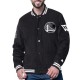 Golden State Warriors Blackout Corduroy Varsity Jacket Golden State Warriors Blackout Corduroy Varsity Jacket