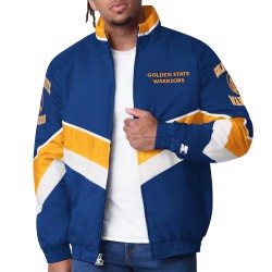 Golden State Warriors Captain Royal Varsity Satin Jacket Golden State Warriors Captain Royal Varsity Satin Jacket