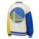 Golden State Warriors Color Block Bomber Full-Snap Jacket Golden State Warriors Color Block Bomber Full-Snap Jacket