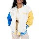 Golden State Warriors Color Block Bomber Full-Snap Jacket Golden State Warriors Color Block Bomber Full-Snap Jacket