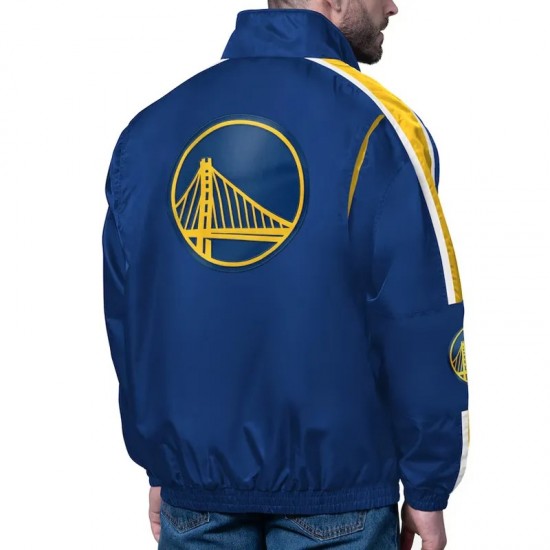Golden State Warriors Freestyle Royal Lightweight Full-Zip Jacket