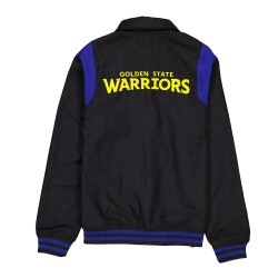 Golden State Warriors Sport Night Teddy Varsity Jacket Golden State Warriors Sport Night Teddy Varsity Jacket