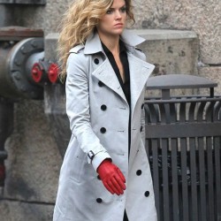 Gotham Season 2 Erin Richards Double Breasted Coat  Gotham Season 2 Erin Richards Double Breasted Coat