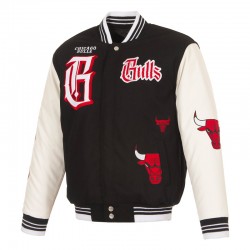 Gothic Chicago Bulls Varsity Jacket
