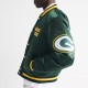 Green Bay Packers Green Varsity Bomber Satin Jacket Green Bay Packers Green Varsity Bomber Satin Jacket