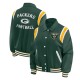 Green Bay Packers Lightweight Green Varsity Satin Jacket