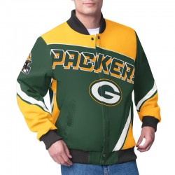 Green Bay Packers Maximum Racing Green Jacket Green Bay Packers Maximum Racing Green Jacket