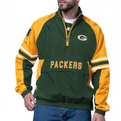 Green Bay Packers Prospect Green Half-Zip Pullover Jacket