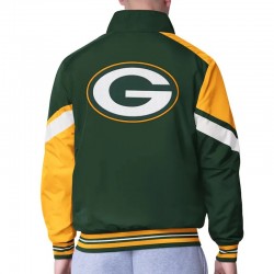 Green Bay Packers Strong Arm Green Full-Zip Jacket Green Bay Packers Strong Arm Green Full-Zip Jacket