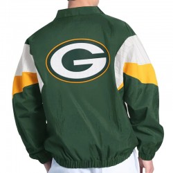 Green Bay Packers Yard Line Green Full-Zip Jacket Green Bay Packers Yard Line Green Full-Zip Jacket