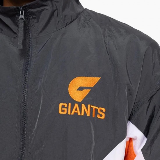 GWS Giants Charcoal Retro Track Jacket GWS Giants Charcoal Retro Track Jacket
