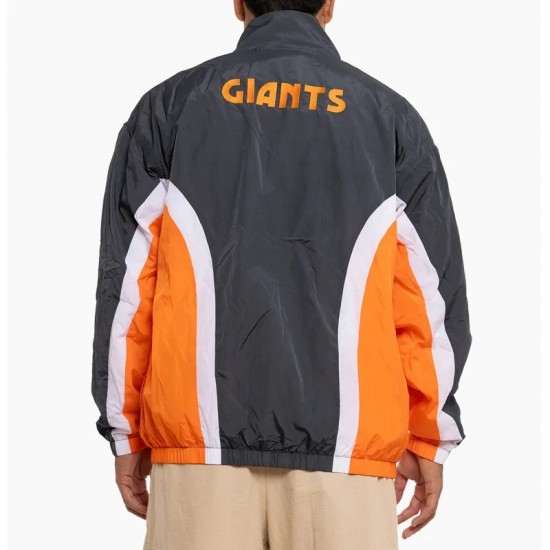 GWS Giants Charcoal Retro Track Jacket GWS Giants Charcoal Retro Track Jacket