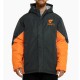 GWS Giants Stadium Black and Orange Hooded Jacket GWS Giants Stadium Black and Orange Hooded Jacket