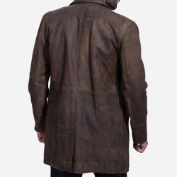 Half Life Brown Leather Coat Half Life Brown Leather Coat