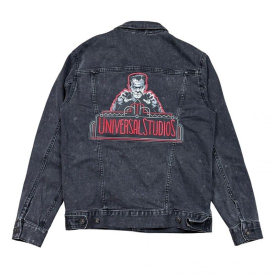 Halloween Horror Nights Monsters Frankenstein Denim Jacket Halloween Horror Nights Monsters Frankenstein Denim Jacket