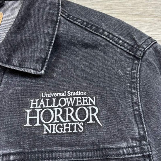 Halloween Horror Nights Monsters Frankenstein Denim Jacket Halloween Horror Nights Monsters Frankenstein Denim Jacket