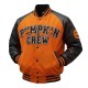 Halloween Pumpkin Crew Black and Orange Varsity Jacket