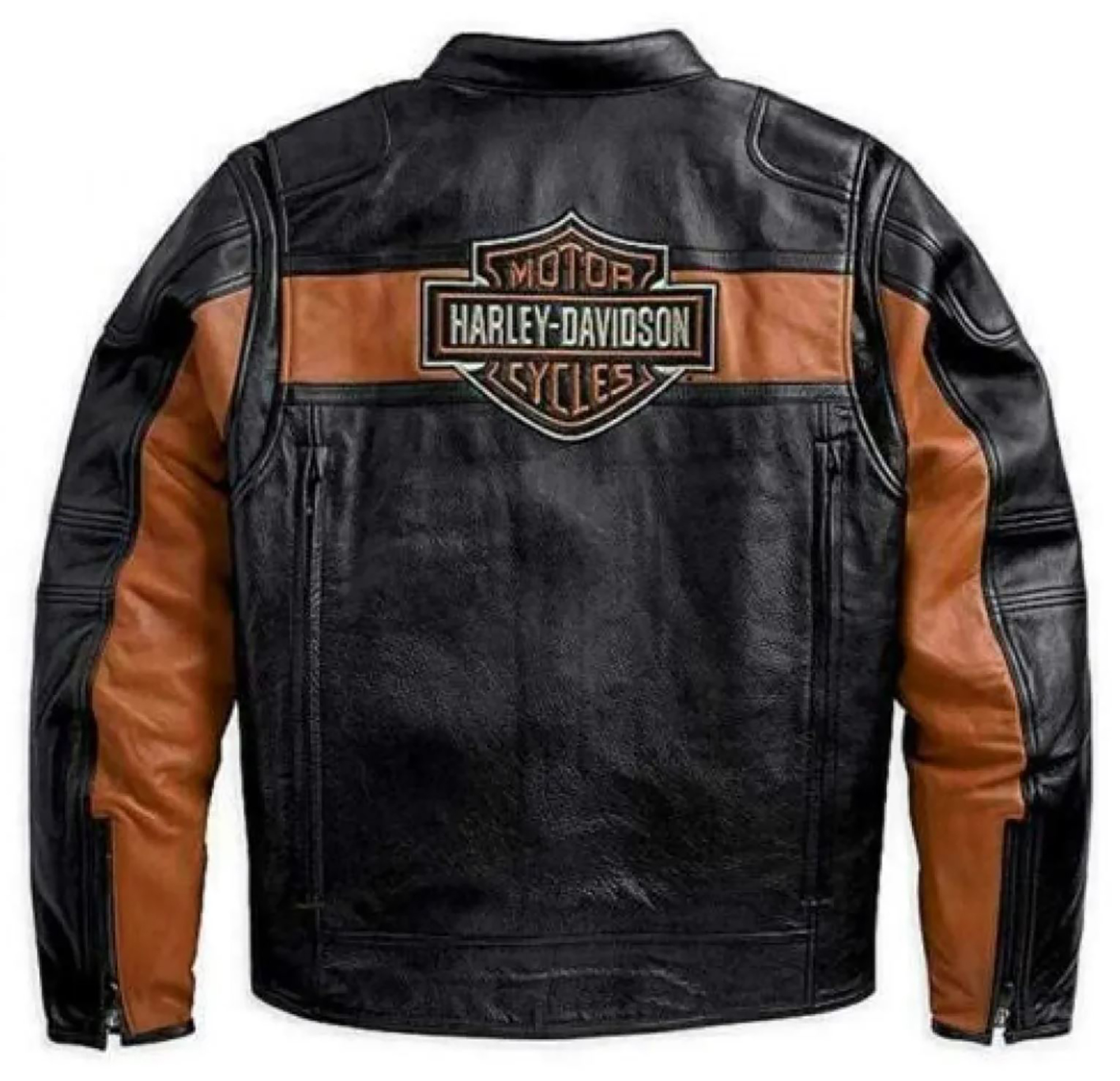 Harley Davidson Distressed Biker Leather Jacket