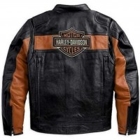 Harley Davidson Distressed Biker Leather Jacket | JacketsThreads