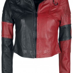 Margot Robbie Suicide Squad 2 Harley Quinn 2021 Cosplay Costume Short Leather Jacket
