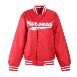 Harvard University A-Game Red Varsity Satin Jacket