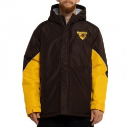 Hawthorn Hawks Black & Gold Stadium Hooded Jacket