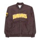 Hawthorn Hawks Brown Bomber Full Snap Jacket Hawthorn Hawks Brown Bomber Full Snap Jacket