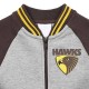 Hawthorn Hawks Gray Navy Varsity Full Zip Fleece Jacket Hawthorn Hawks Gray Navy Varsity Full Zip Fleece Jacket