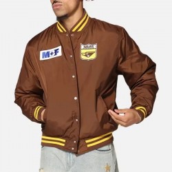 Hawthorn Hawks Team Brown Bomber Jacket Hawthorn Hawks Team Brown Bomber Jacket