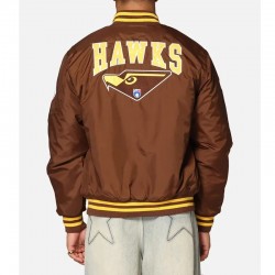 Hawthorn Hawks Team Brown Bomber Jacket Hawthorn Hawks Team Brown Bomber Jacket