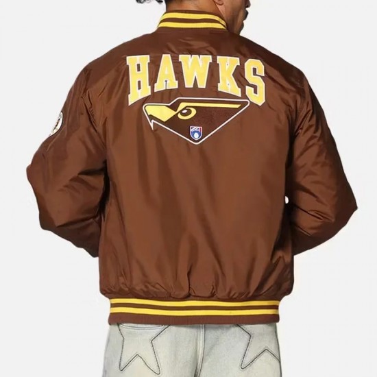 Hawthorn Hawks Team Brown Bomber Jacket