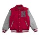 Hillman 2.0 Maroon and Gray Full-Snap Varsity Letterman Jacket Hillman 2.0 Maroon and Gray Full-Snap Varsity Letterman Jacket
