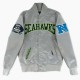 Hometown Hero Seattle Seahawks Grey Satin Jacket Hometown Hero Seattle Seahawks Grey Satin Jacket