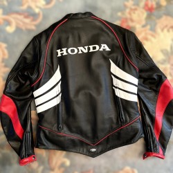 Honda CBR Women Motorcycle Black Leather Jacket Honda CBR Women Motorcycle Black Leather Jacket