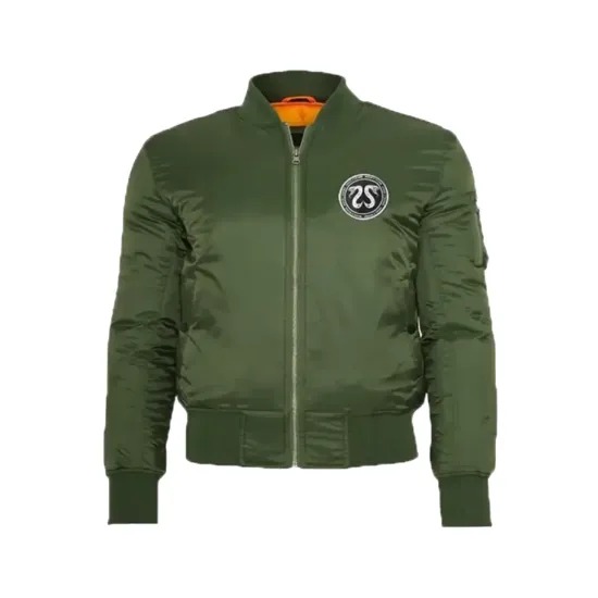 House X Techno Crssd Bomber Green Jacket House X Techno Crssd Bomber Green Jacket