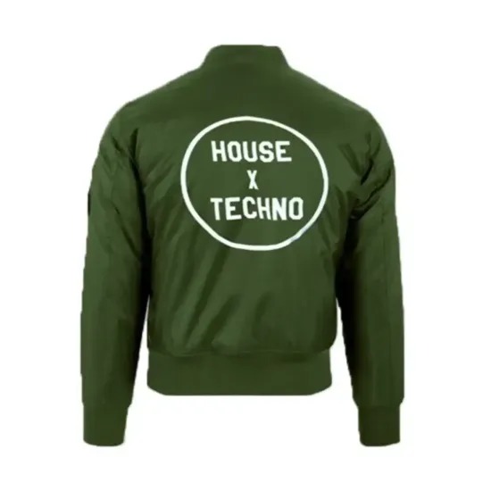 House X Techno Crssd Bomber Green Jacket House X Techno Crssd Bomber Green Jacket