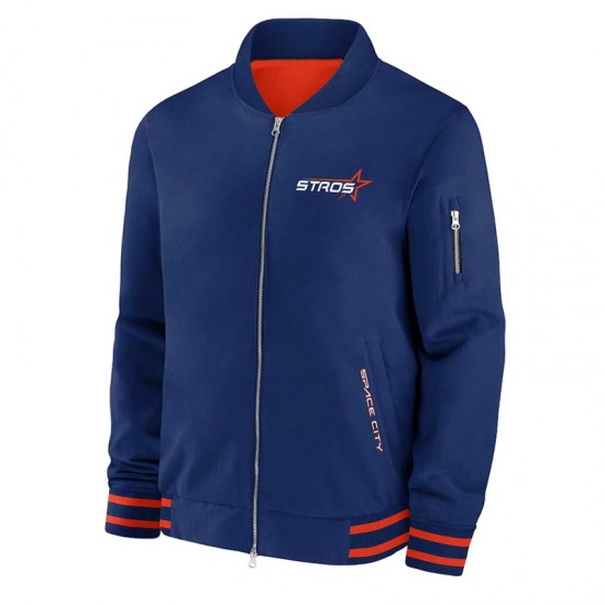 Houston Astros City Connect Dugout Bomber Jacket Houston Astros City Connect Dugout Bomber Jacket