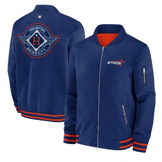 Houston Astros City Connect Dugout Bomber Jacket Houston Astros City Connect Dugout Bomber Jacket