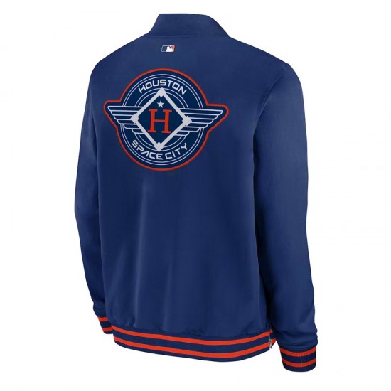 Houston Astros City Connect Dugout Bomber Jacket Houston Astros City Connect Dugout Bomber Jacket