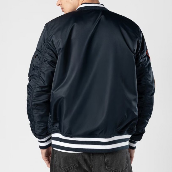 Houston Astros Full-Zip Navy Bomber Jacket
