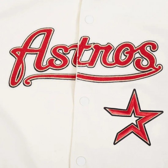 Houston Astros Logo Game Day Eggshell Jacket Houston Astros Logo Game Day Eggshell Jacket