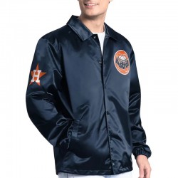 Houston Astros Point Man Coaches Navy Jacket