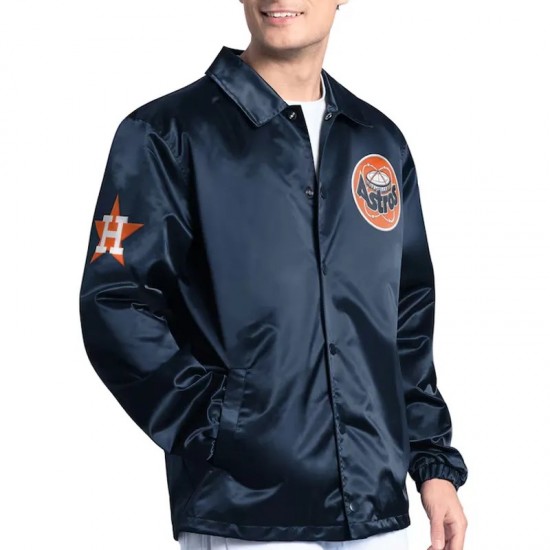 Houston Astros Point Man Coaches Navy Jacket Houston Astros Point Man Coaches Navy Jacket