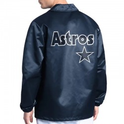 Houston Astros Point Man Coaches Navy Jacket