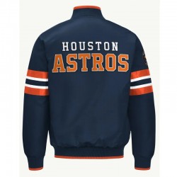 Houston Astros Scout I Navy Satin Jacket