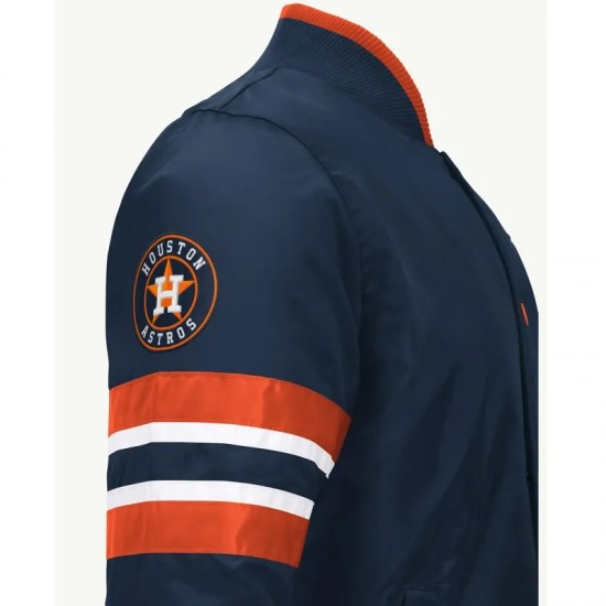 Houston Astros Scout I Navy Satin Jacket Houston Astros Scout I Navy Satin Jacket