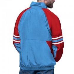 Houston Oilers Prospect Light Blue Jacket - Half-Zip Pullover